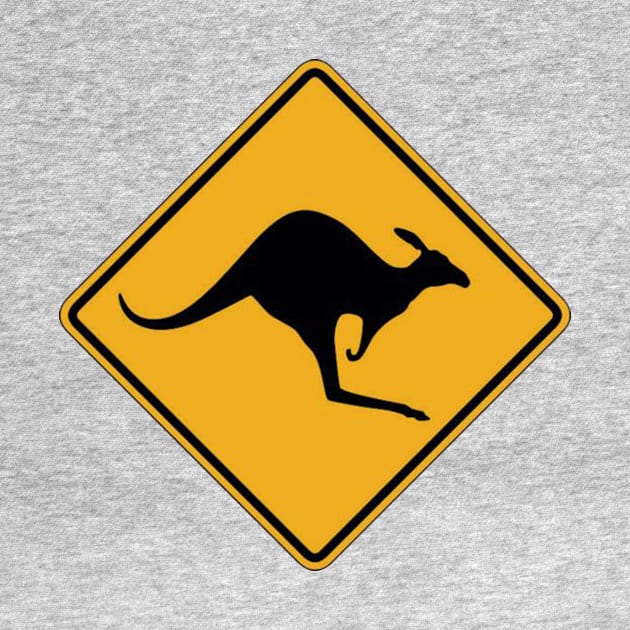 Kangaroo road sign by kelvinchan